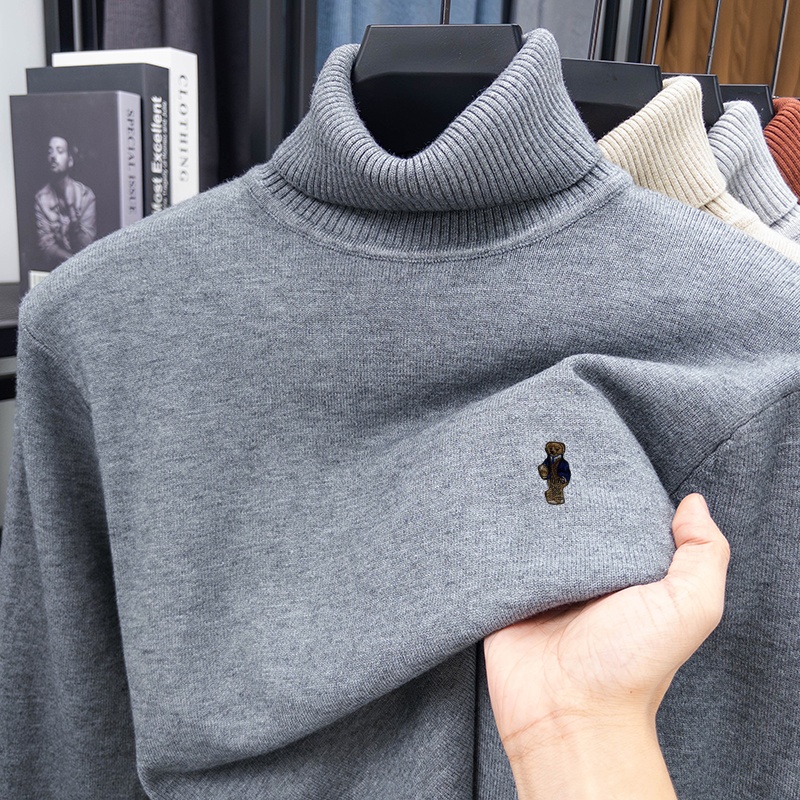Luksusowa męska dzianina z dłu – Turtleneck Sweater Men recenzja i cena