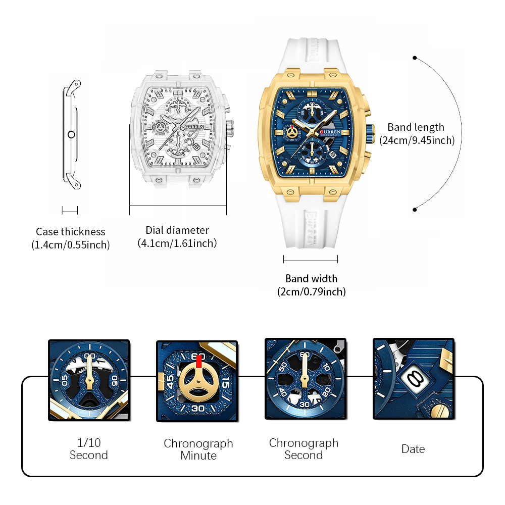 CURREN Luksusowy Zegarek Męski – Fashion Mens Watches recenzja i cena