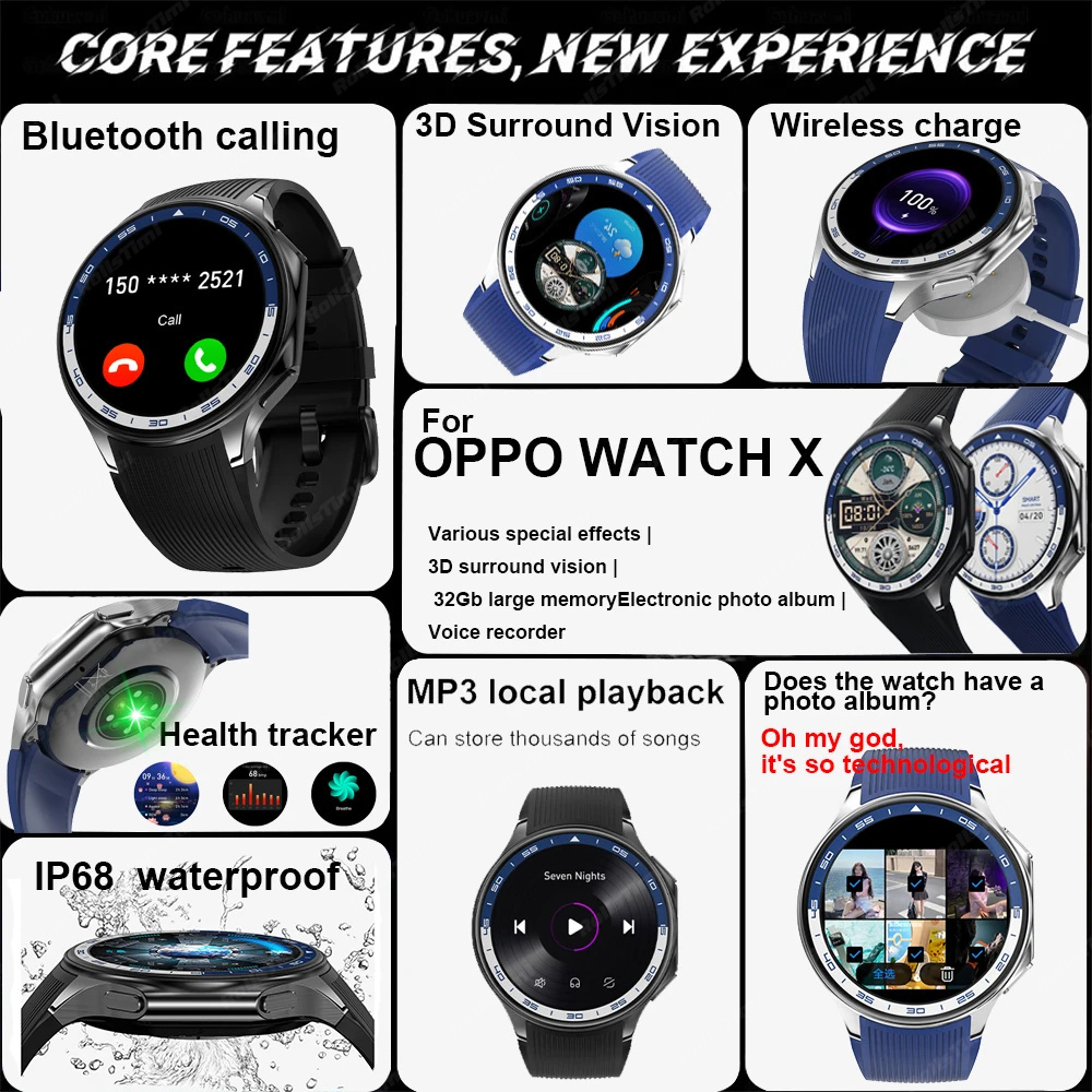 1.43 AMOLED Smart Watch 3D Sur – Men'S Fashion X recenzja i cena