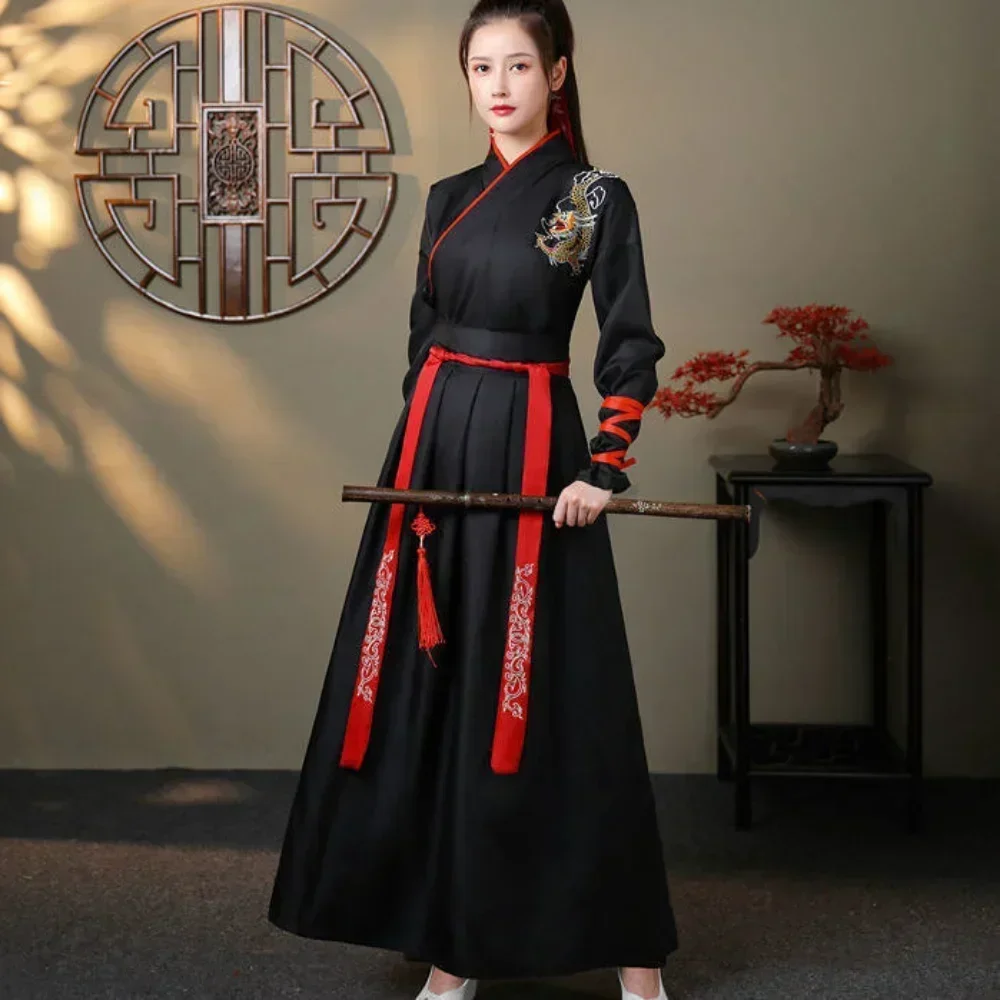 Nowoczesny damski zestaw Hanfu – Men Fashion Vintage recenzja i cena