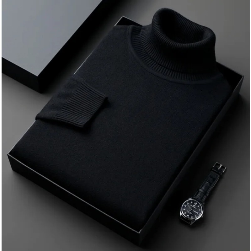 Bluza męska Anti-pilling wysok – Turtleneck Sweater Men recenzja i cena
