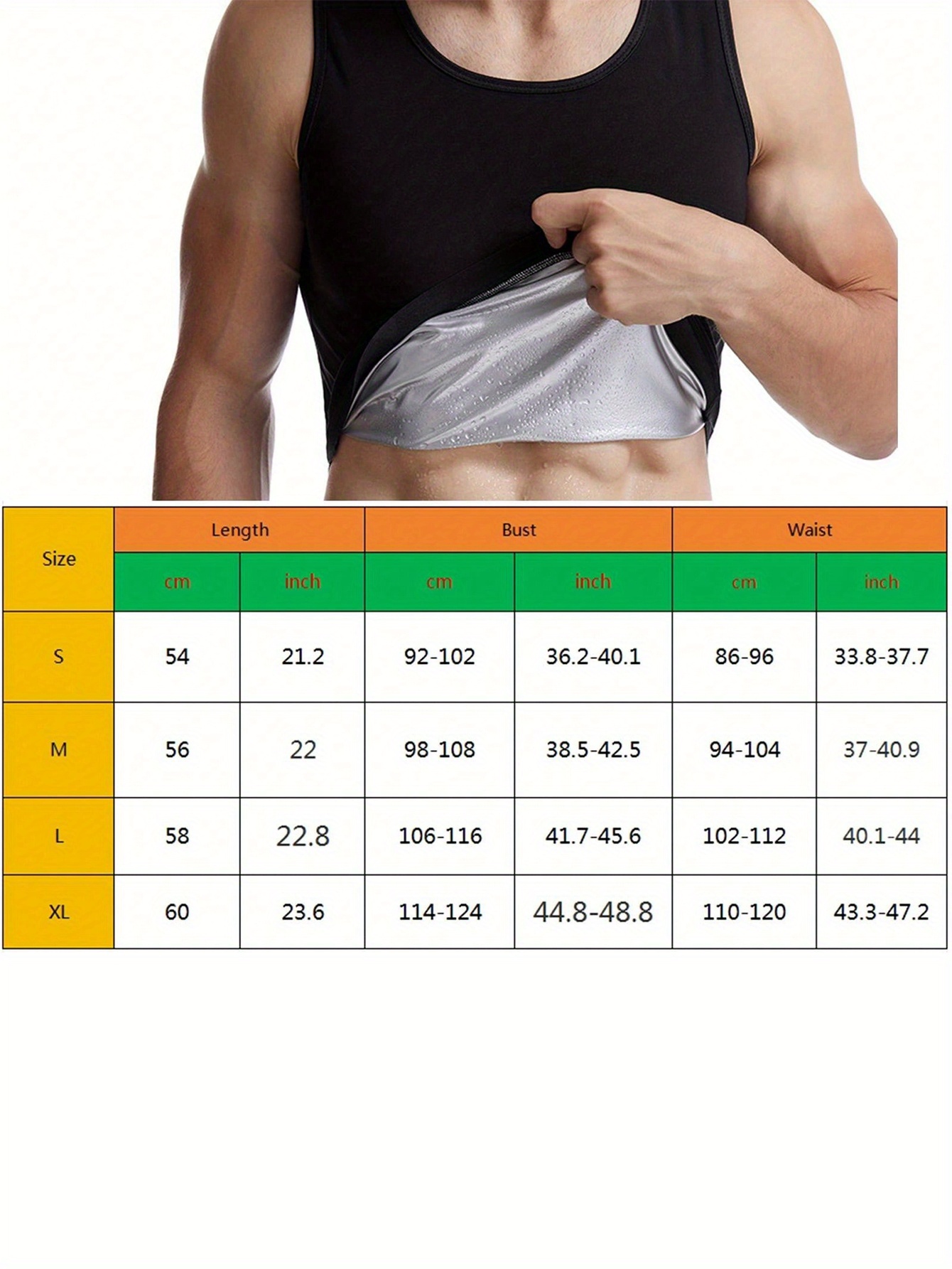 1 szt. Koszulka do sauny dla m – Mens Fashion Vest recenzja i cena