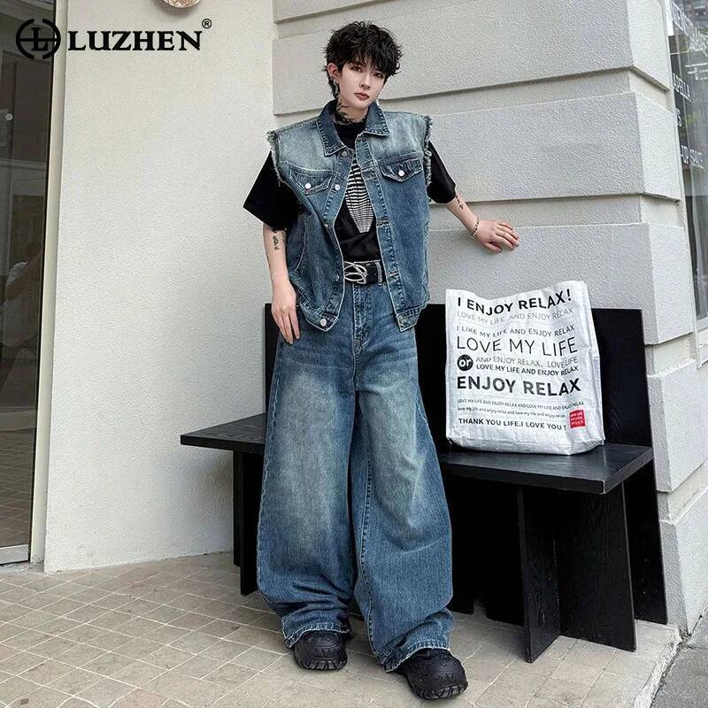LUZHEN 2026 Letnie dżinsowe ko – Men'S Fashion For Summer 2026 recenzja i cena