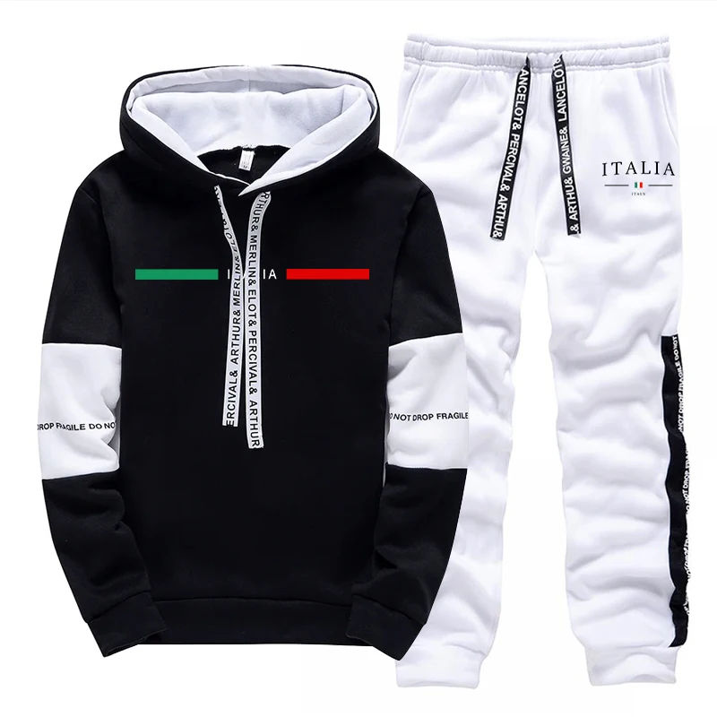 Męski dres sportowy z nadrukie – Men'S Fashion Hoodies recenzja i cena