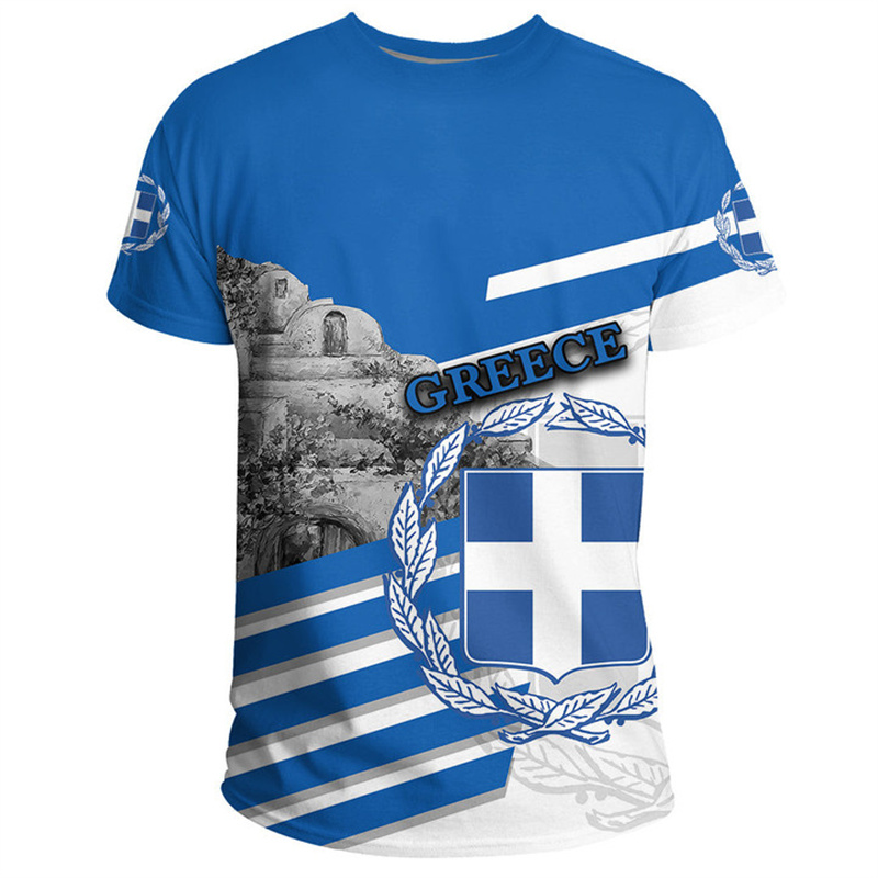 Grecja Flaga Mapa 3d Nadrukowa – Men'S Fashion Greece recenzja i cena