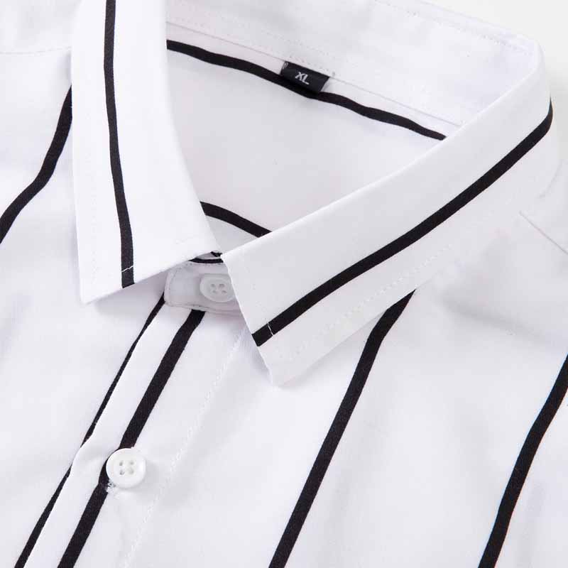 Męska koszula w paski z długim – Mens Fashion Dress Shirts recenzja i cena