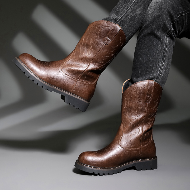 Męskie buty kowbojskie Nowe ha – Men Fashion Vintage recenzja i cena
