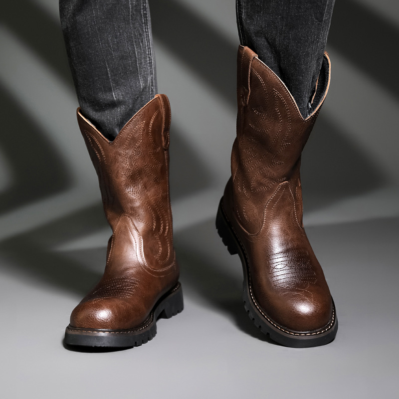 Męskie buty kowbojskie Nowe ha – Men Fashion Vintage recenzja i cena