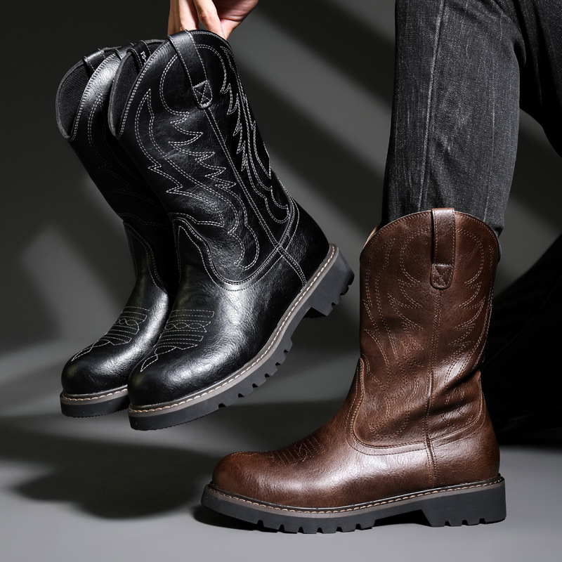 Męskie buty kowbojskie Nowe ha – Men Fashion Vintage recenzja i cena