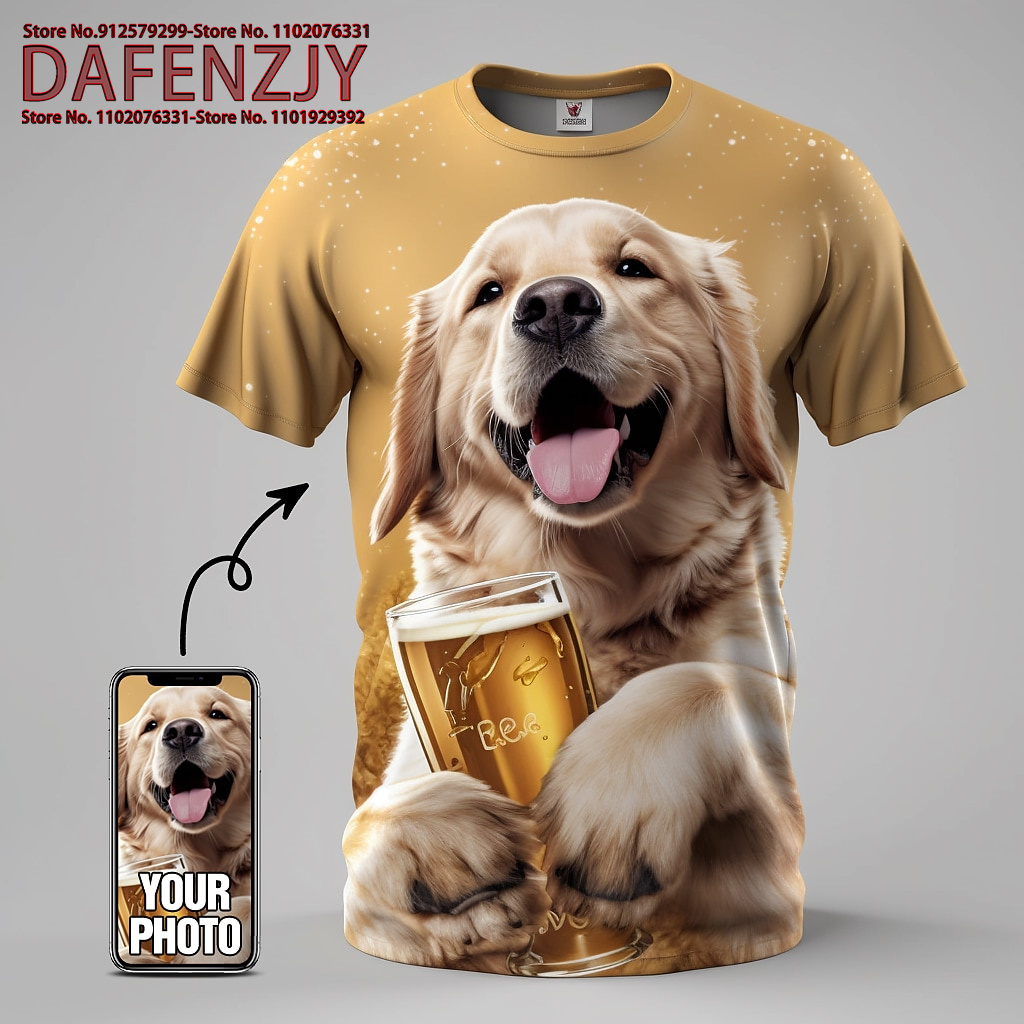 Custom Funny Pet Photo 3D All  – Men Fashion Kids recenzja i cena