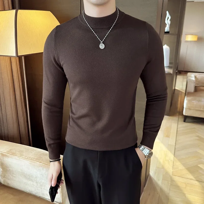 12 kolorów Sweter męski z półg – Turtleneck Sweater Men recenzja i cena