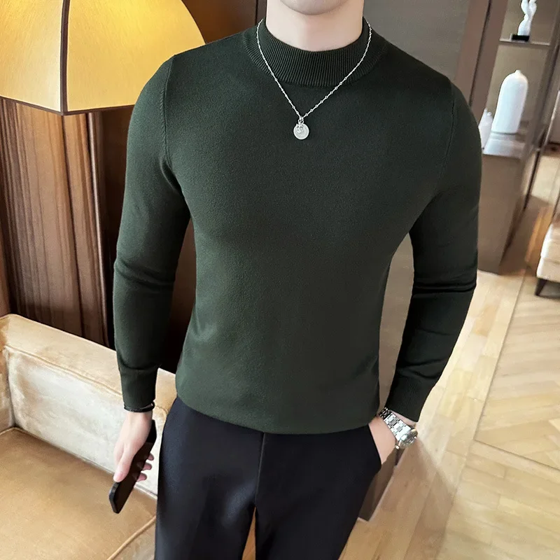12 kolorów Sweter męski z półg – Turtleneck Sweater Men recenzja i cena