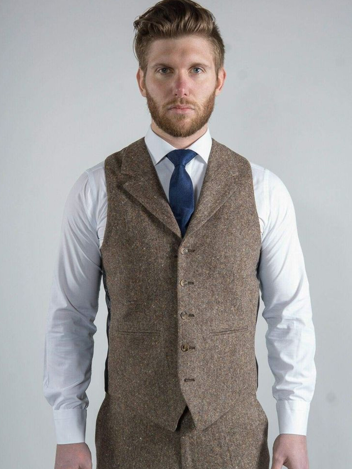 ANNIEBRITNEY Tweedowe Garnitur – Mens Fashion Trajes recenzja i cena