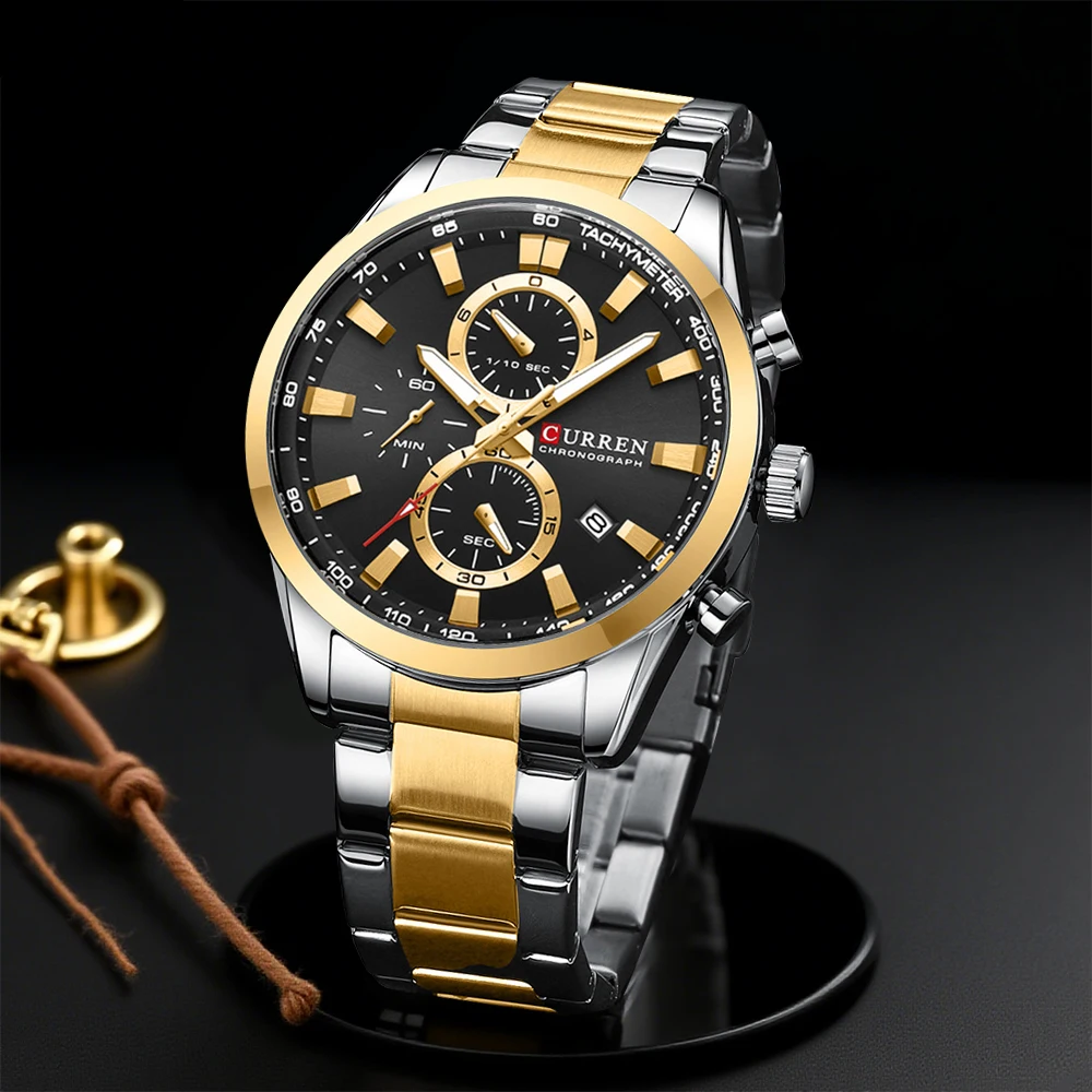 CURREN Casual Quartz Chrono Sp – Fashion Mens Watches recenzja i cena