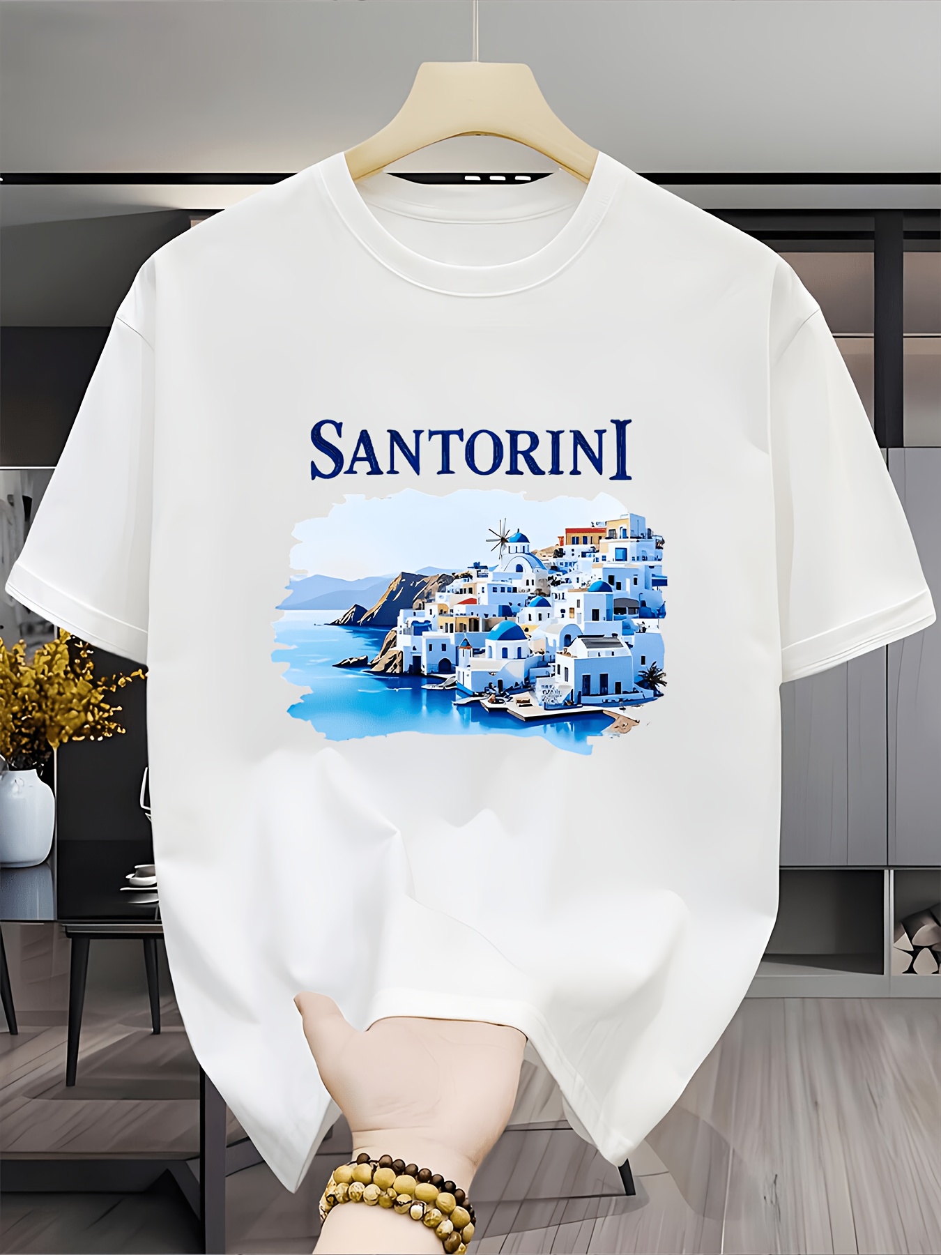 Koszulka Vintage Santorini Gre – Men'S Fashion Greece recenzja i cena