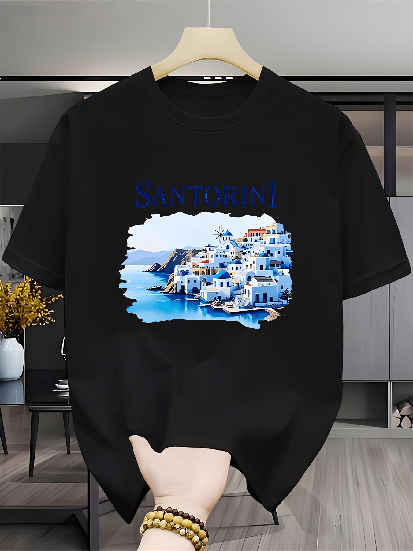 Koszulka Vintage Santorini Gre – Men'S Fashion Greece recenzja i cena
