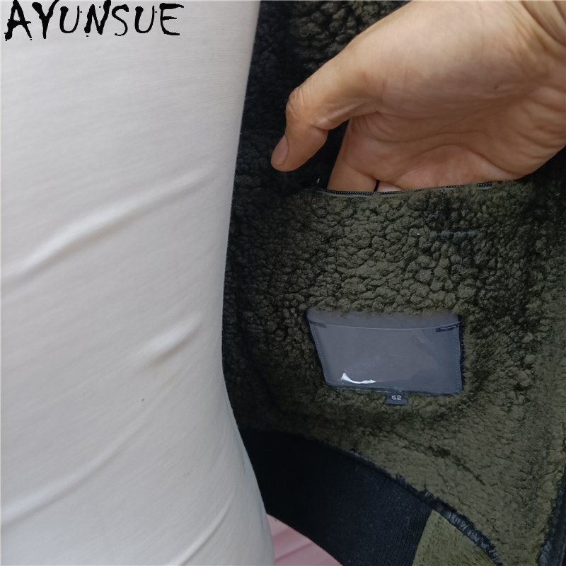 AYUNSUE Ciepły Naturalny Płasz – Men'S Fashion Zipper Jacket recenzja i cena