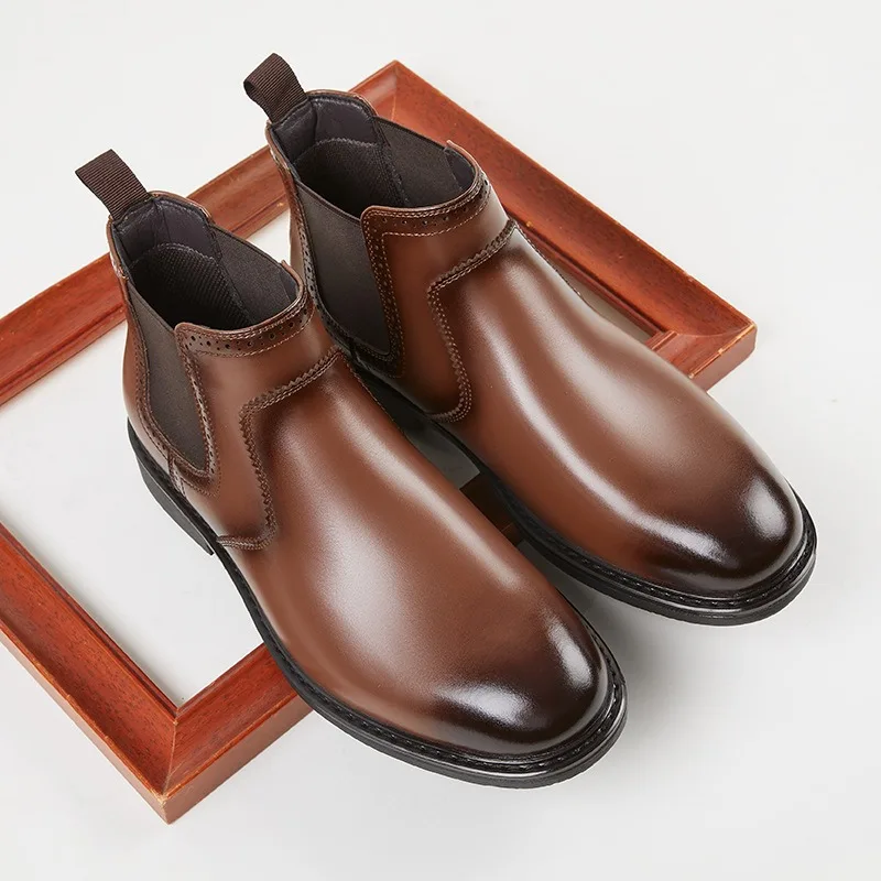 Męskie skórzane oksfordy vinta – Men Fashion Vintage recenzja i cena