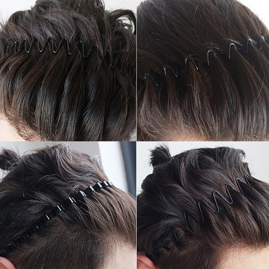 2-5Pcs Falista opaska do włosó – Men Fashion Hair Style recenzja i cena