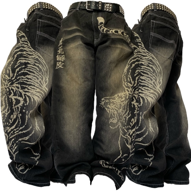 2025 Fashion New Oversized Pat – Men'S Fashion Nova Jeans recenzja i cena