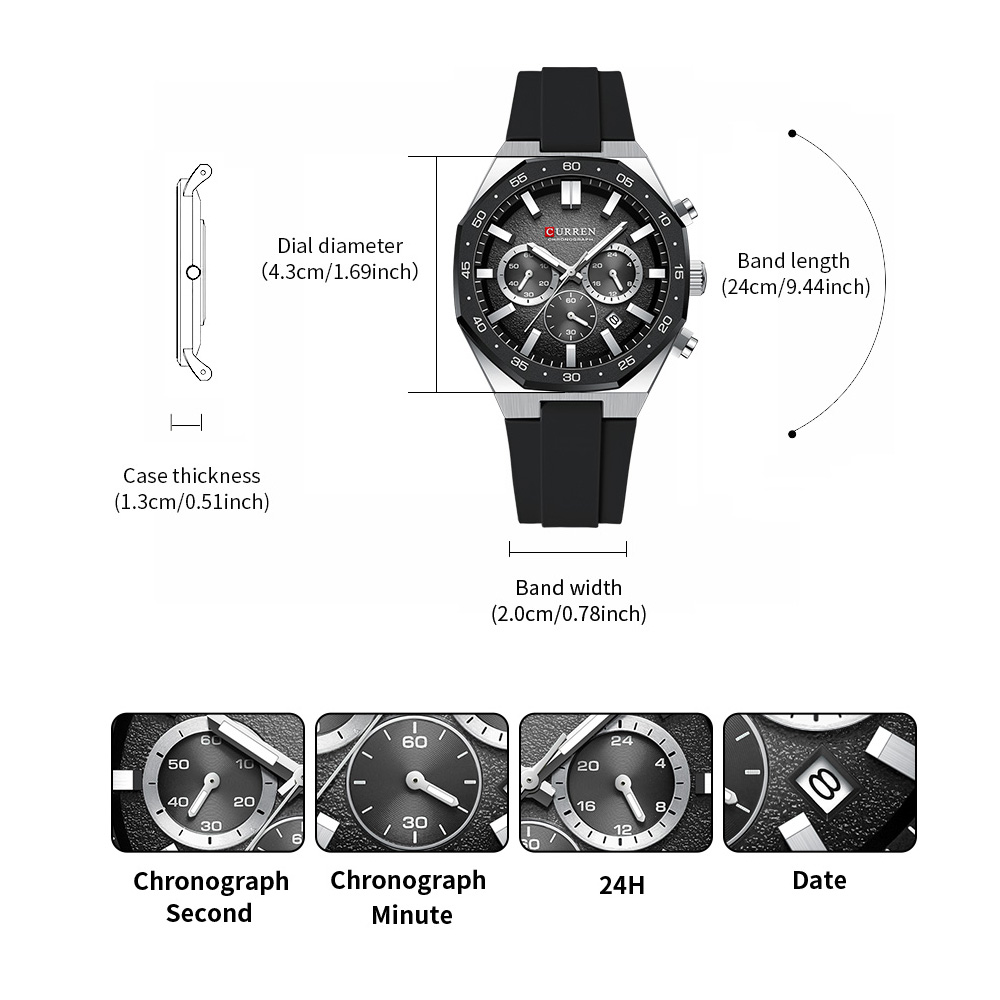 CURREN Modny Męski Zegarek Spo – Fashion Mens Watches recenzja i cena