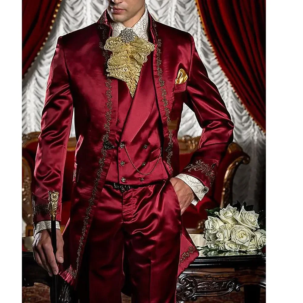 Męski garnitur na wesele kurtk – Mens Fashion Trajes recenzja i cena