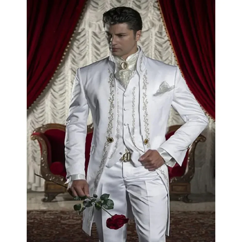 Męski garnitur na wesele kurtk – Mens Fashion Trajes recenzja i cena