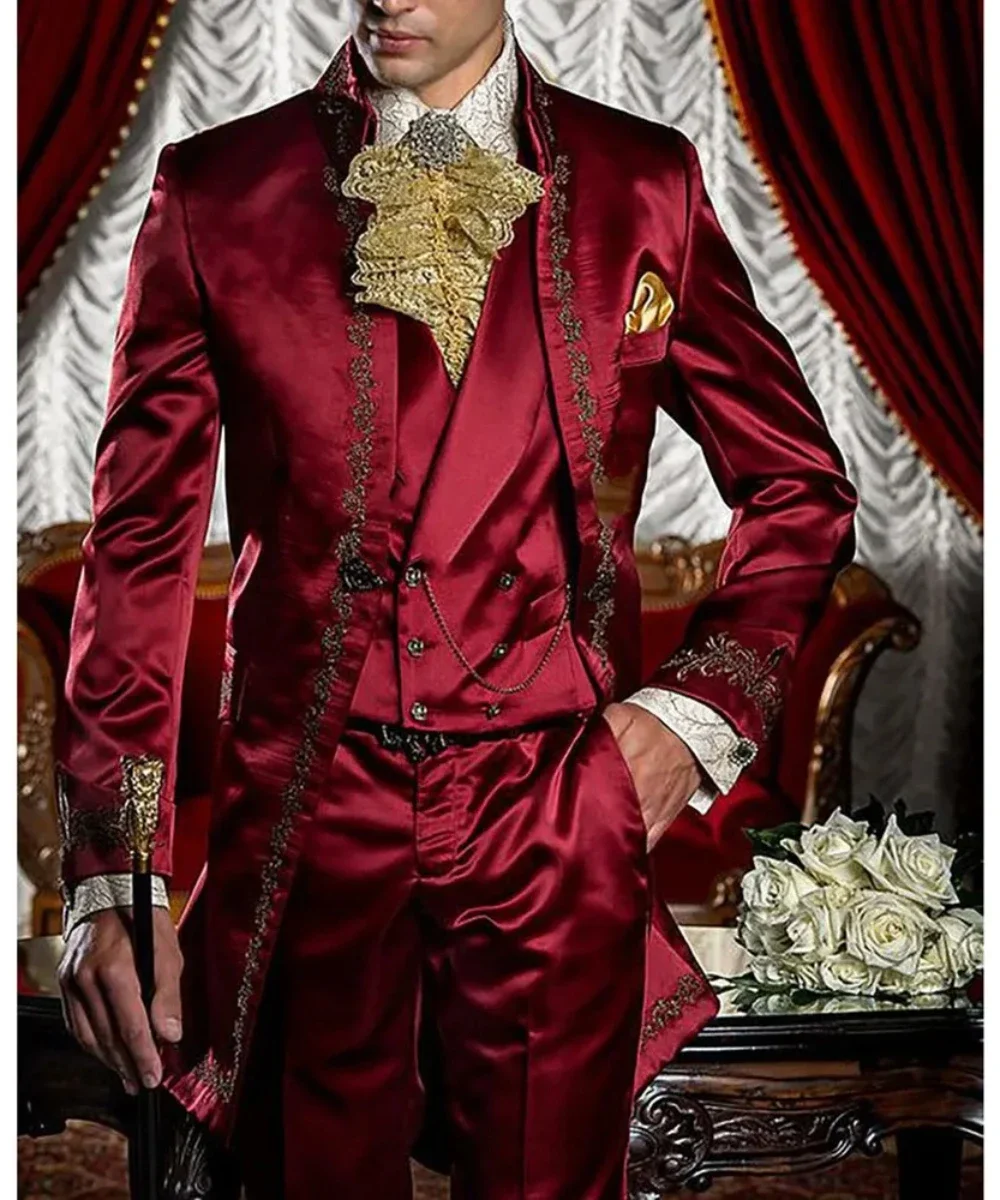 Męski garnitur na wesele kurtk – Mens Fashion Trajes recenzja i cena