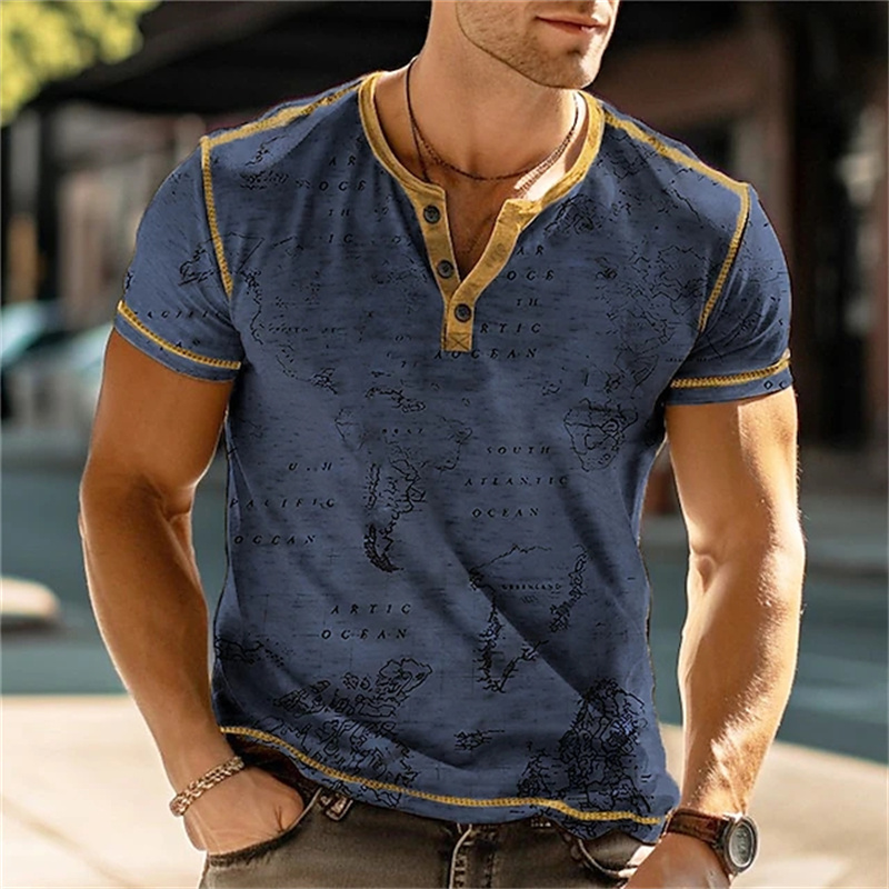 Męskie koszulki Henry z zabawn – Men Fashion Vintage recenzja i cena