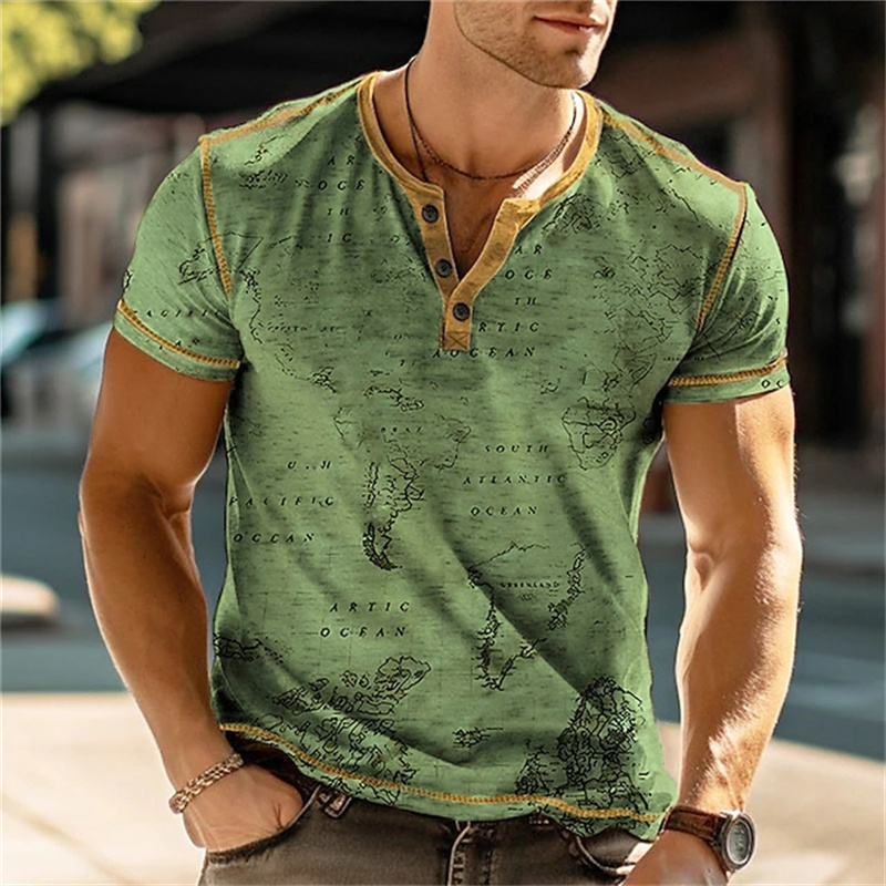 Męskie koszulki Henry z zabawn – Men Fashion Vintage recenzja i cena