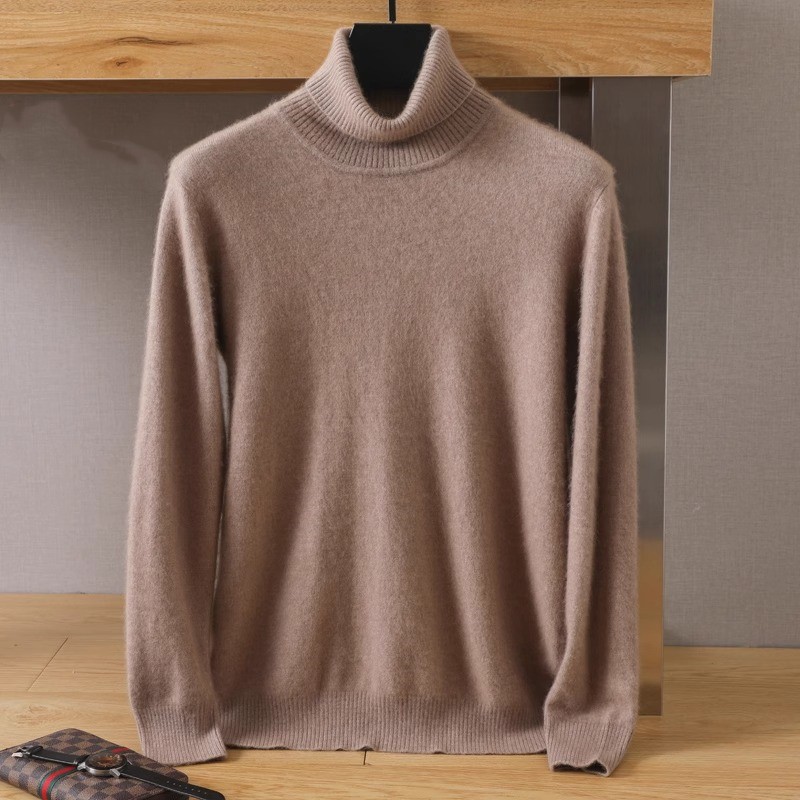 Męski 100% czysty aksamit z no – Turtleneck Sweater Men recenzja i cena