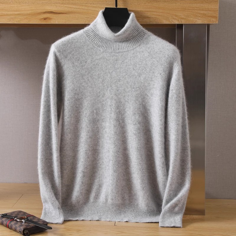 Męski 100% czysty aksamit z no – Turtleneck Sweater Men recenzja i cena