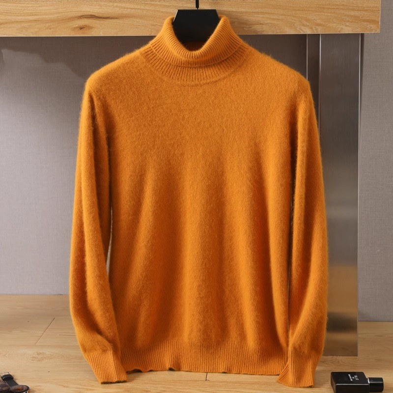 Męski 100% czysty aksamit z no – Turtleneck Sweater Men recenzja i cena