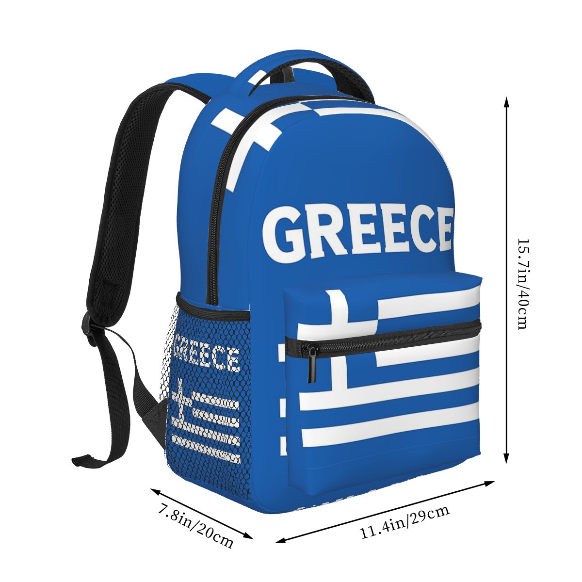 Plecak szkolny z flagą Grecji, – Men'S Fashion Greece recenzja i cena