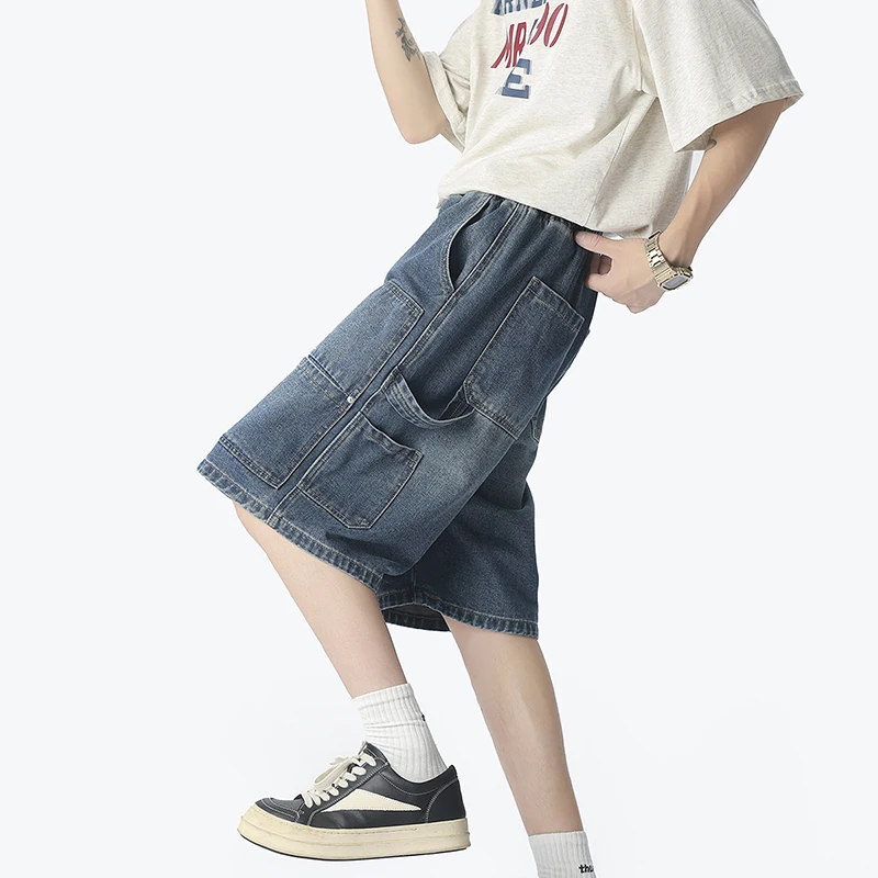 Amerykańskie modne szorty jean – Mens Fashion Workwear recenzja i cena