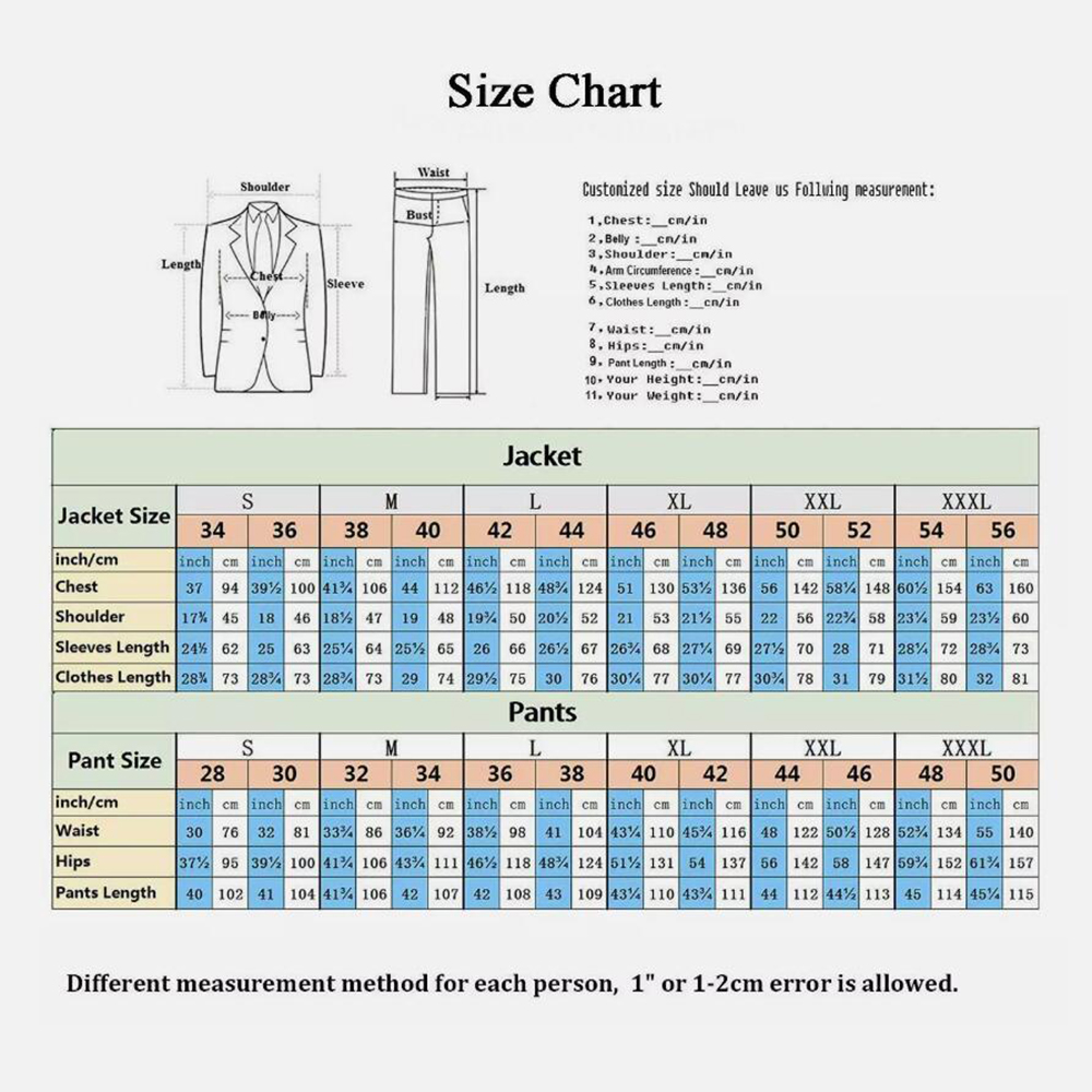 Ekskluzywny garnitur z diament – Mens Fashion Trajes recenzja i cena