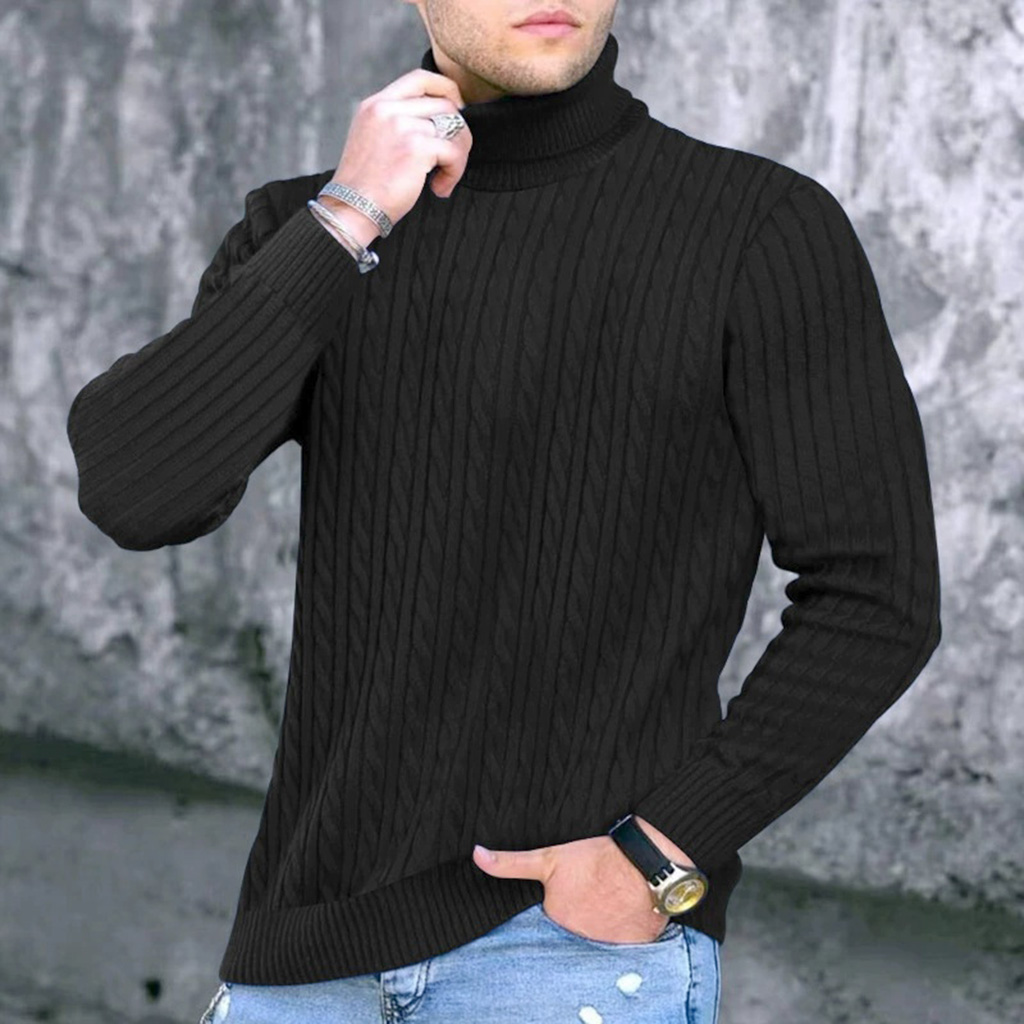 Jesienno-zimowy nowy męski swe – Turtleneck Sweater Men recenzja i cena