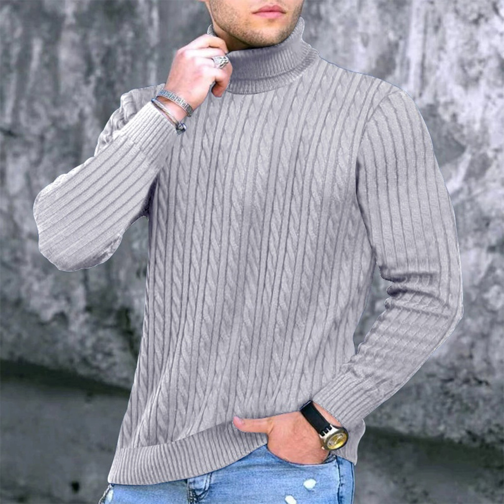 Jesienno-zimowy nowy męski swe – Turtleneck Sweater Men recenzja i cena