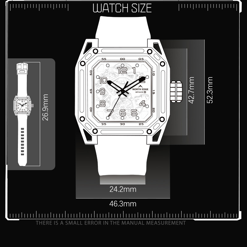NORTH EDGE męskie zegarki mech – Men'S Fashion X recenzja i cena