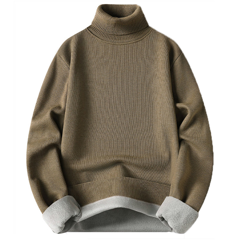Męski golf z polaru, dzianina, – Turtleneck Sweater Men recenzja i cena