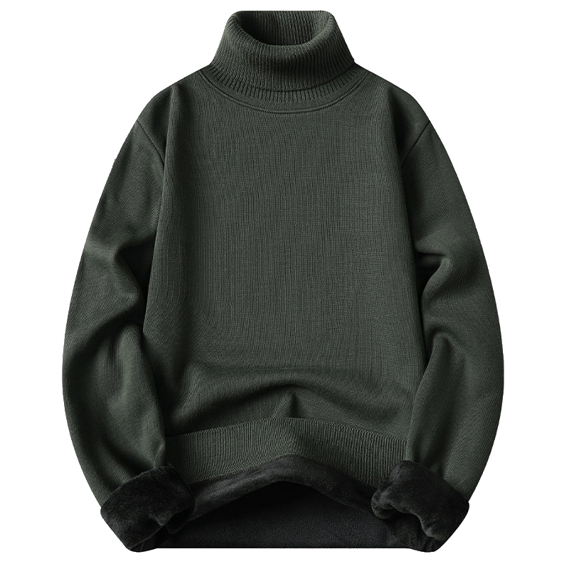 Męski golf z polaru, dzianina, – Turtleneck Sweater Men recenzja i cena